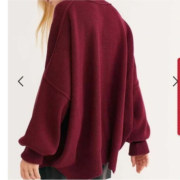 Free People Easy Street Tunic Oversized Sweater - Picture 2 of 12